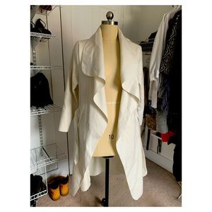 Off White Wool Over Coat